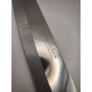 Vintage Rogers Co Stainless Steel Chef Knife Wood Handle‎ Japan Full Tang 8"